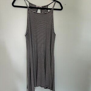Acemi black and white striped dress